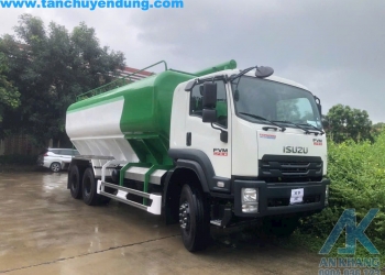 xe bồn chở cám isuzu 25 khối - Xe bồn chở thức ăn chăn nuôi 2024