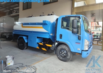 Xe bồn chở xăng isuzu 7 khối 2024