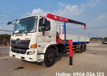 xe tải hino 15 tấn FL8JT8A gắn cẩu Unic 554 ( 5 tấn 4 khúc )